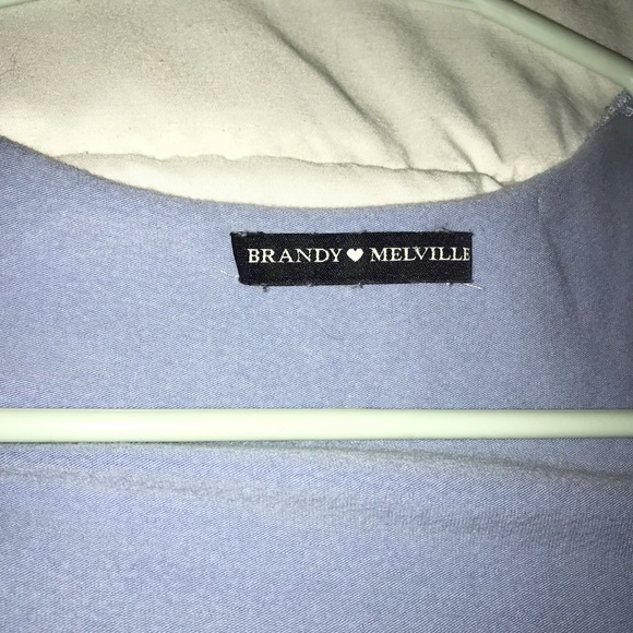 Brandy Melville Blue Floral Gina Top - Picture 3 of 5